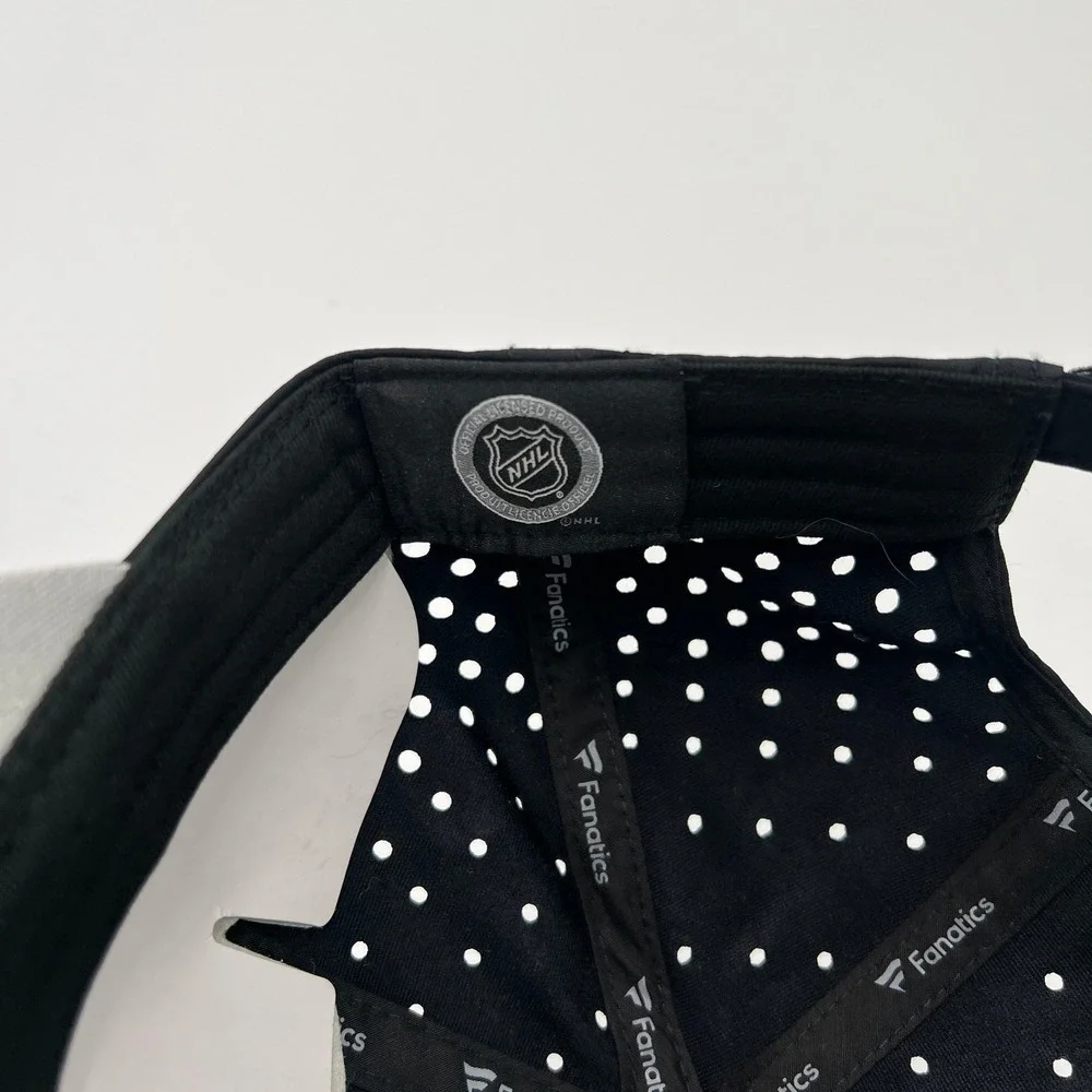 Fanatics NHL Los Angeles Kings Black Laser Cut Adjustable Strapback Hat Cap - Picture 6 of 9